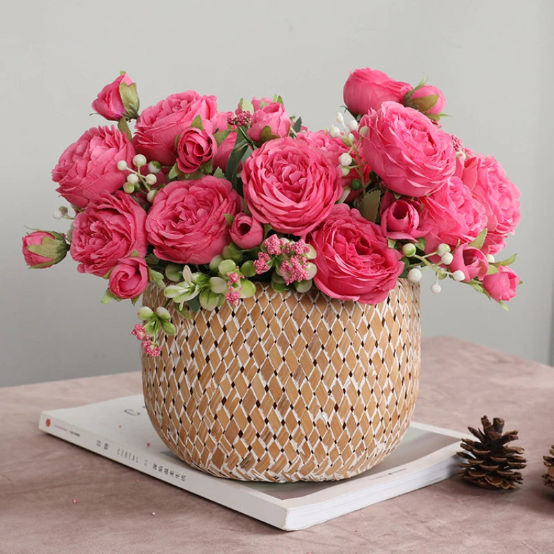 Pink Peony Artificial Flower