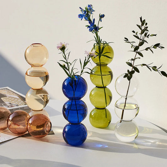 Creatively Contracted Glass Vase