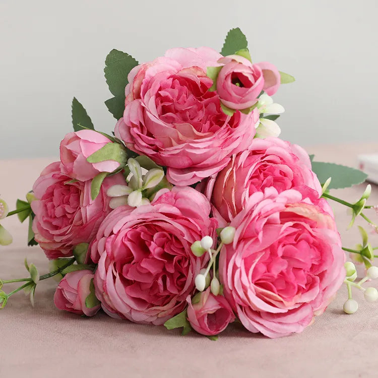 Pink Peony Artificial Flower