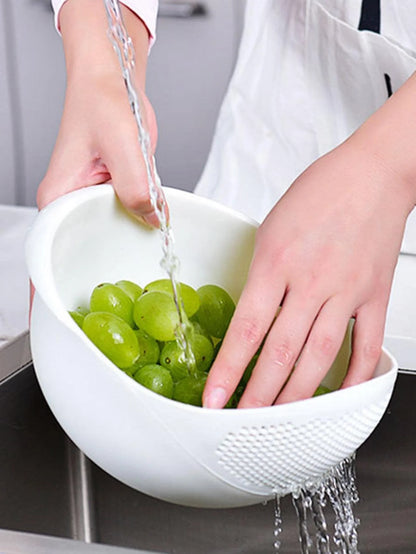 Silicone Colander Rice Bowl