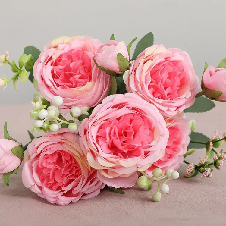 Pink Peony Artificial Flower