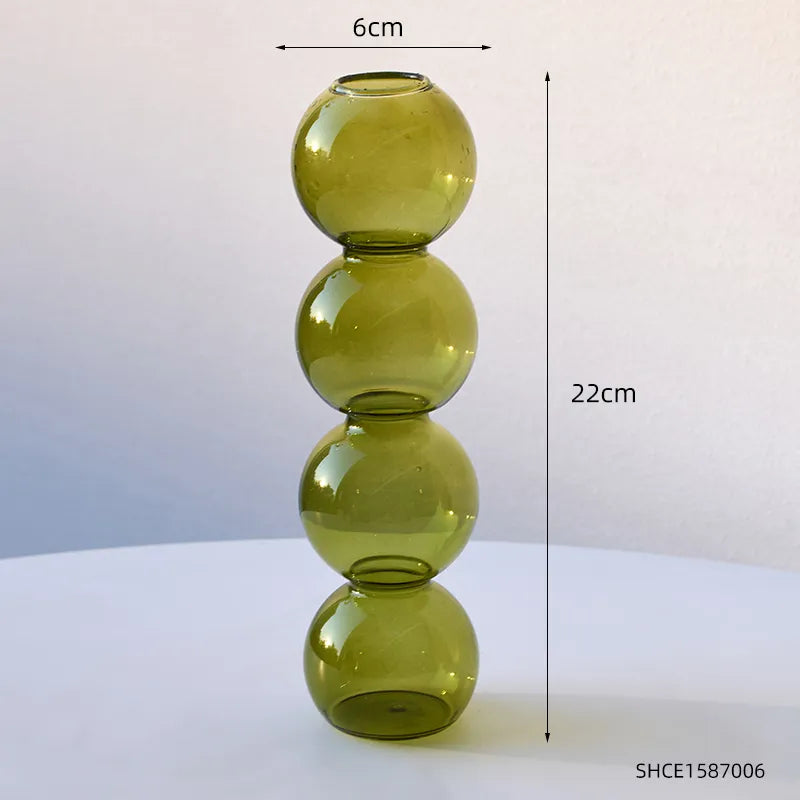 Creatively Contracted Glass Vase