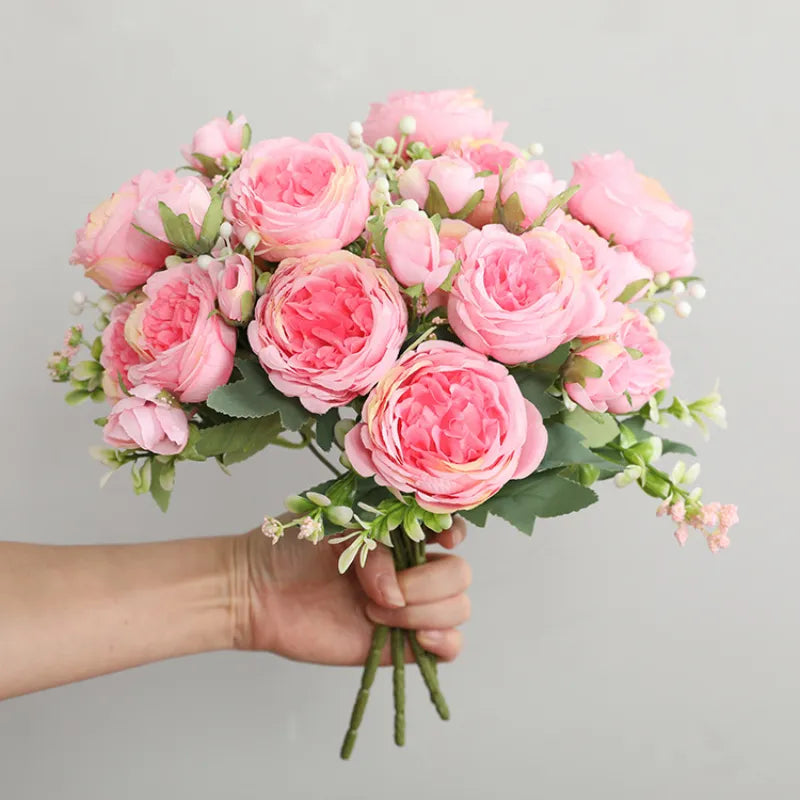 Pink Peony Artificial Flower