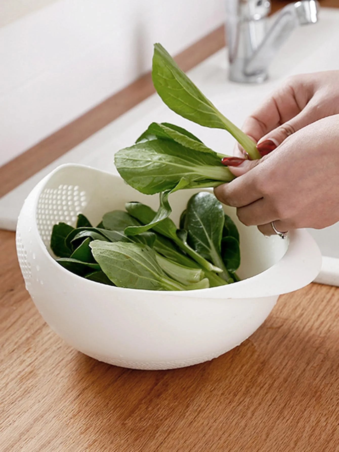 Silicone Colander Rice Bowl