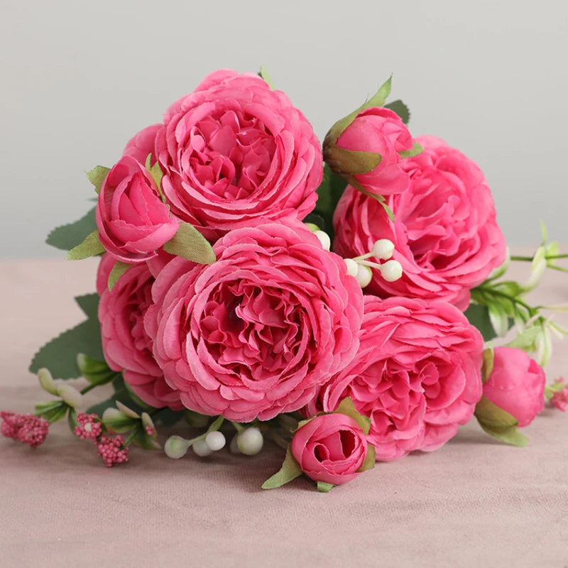 Pink Peony Artificial Flower