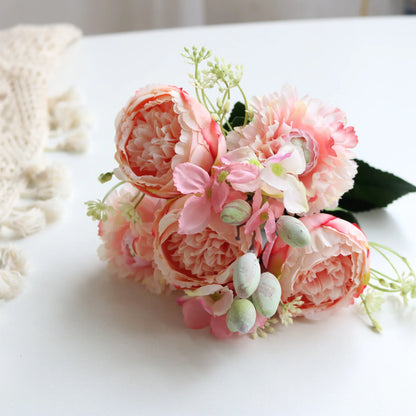 Pink Peony Artificial Flower