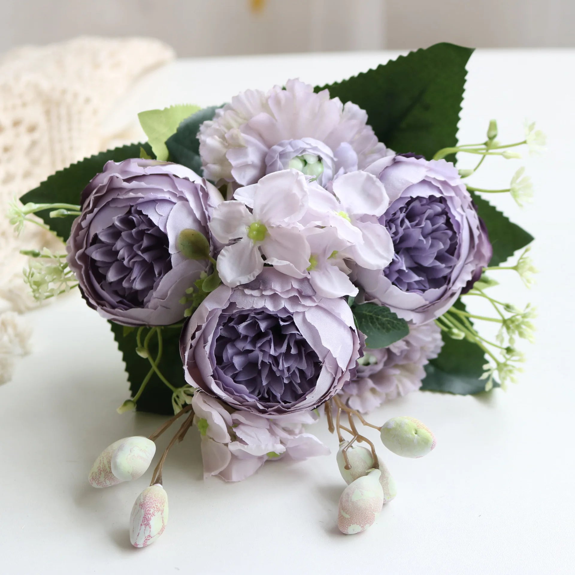 Pink Peony Artificial Flower